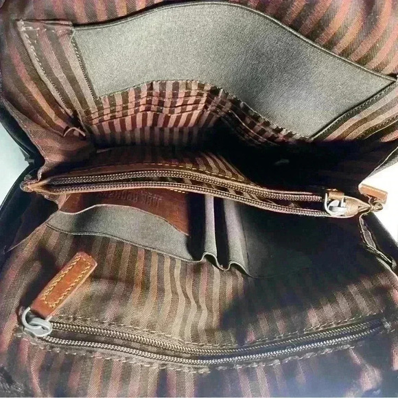 JACK GEORGES VOYAGER SMALL CONVERTIBLE BACKPACK CROSSBODY BUFFALO LEATHER - Picture 6 of 13